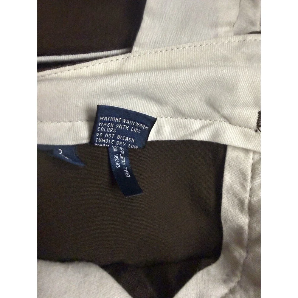 Polo Ralph Lauren Men's Classic Cotton Twill Chino Flat Front Pants 38x32 Brown